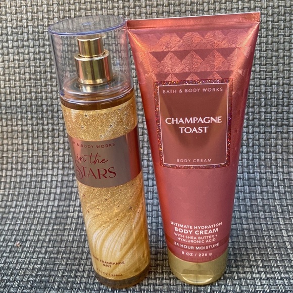Bath & Body Works Champagne Toast Ultimate Body Cream & In The Stars Mist - Picture 3 of 11
